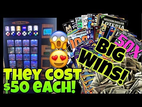 EVERY LOTTERY TICKET IN THE MACHINE! TEXAS LOTTERY SCRATCH OFF TICKETS