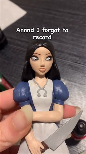 Polymer clay figurines 🍃 | ALICE PART 3/FINAL! • Ok hate is a strong word but when something doesnt go as planned especially when you worked all day on it😫😫🥸ahhh it’s... | Instagram