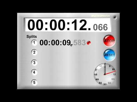 TimerTools Demo: Split Stopwatch