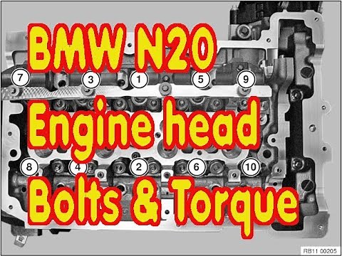 BMW N20 Turbo Engine Cylinder Head Bolts & Torque - Specification