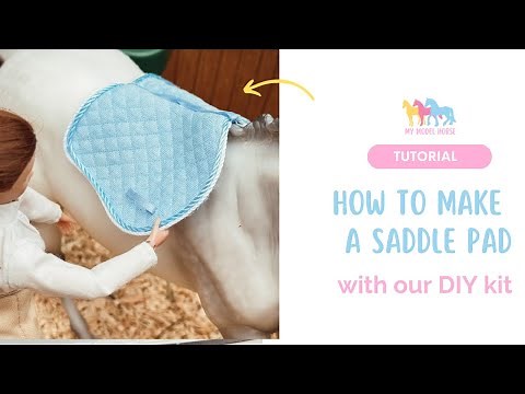 How to make a saddle pad for Schleich and Breyer horses #tutorial