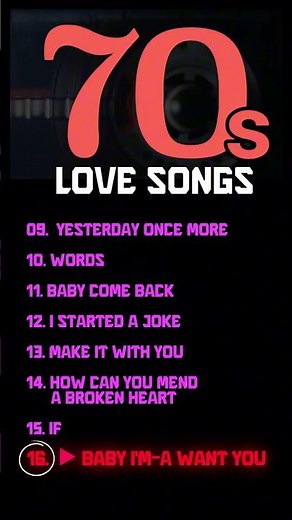 70s music greatest hits ❤️ Baby I'm-a Want You - Bread | soft rock love song 70s