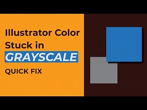 Fix Adobe Illustrator Color Reverting to Grayscale | Quick Tutorial