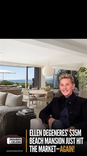 Ellen DeGeneres’ former Malibu beach mansion is back on the market — again. 🌊💸 Listed for $35 million, it’s the third time this home has hit the market in just 18 months — after once asking $42M. Will this be the listing that finally lands a buyer? 👀 #EllenDeGeneres #MalibuMansion #CelebrityHomes #LuxuryRealEstate #EstateMedia #HousesOfCelebs #RealEstateNews #DreamHome | Estate Media