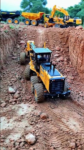 MINI RC Motor Grader Conquers Site Work!