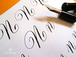 Copperplate Calligraphy Series: How to Write the Letter "N" - Step by Step