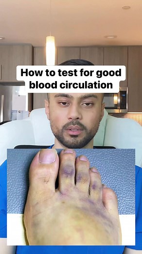 How doctors test for good blood circulation in your legs and feet by palpating two pulses, the dorsal is pedis and the posterior Tibial pulses. #viral #feet #podiatry #podiatrist #bloodcirculation | The Good Foot Doctor