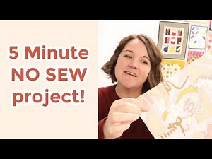 Fabric Covered Mouse Pad - 10 Minute No Sew Project!