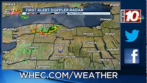 1.5K views · 14 reactions | First Alert forecast update: Tracking a line of gusty downpours moving through Monroe, Orleans, Genesee and eventually Livingston Counties. Non-severe, but expect pea sized hail and winds to 40 mph as this line passes. | WHEC TV | Facebook