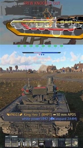 🇷🇺 USSR Top Tier Combo | BMPT in Ground Realistic Battles #warthunder #shorts