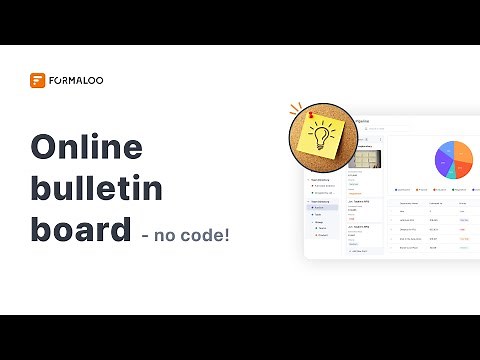 Create an online bulletin board app without code! 🔥