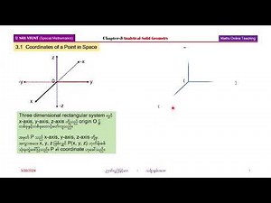 Chapter-3 Analytical Solid Geometry Part(1)