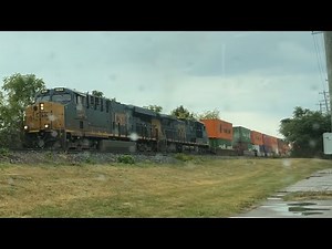 Northbound CSX Stack Train in Plymouth MI Saginaw Sub. 9-21-2025 ​