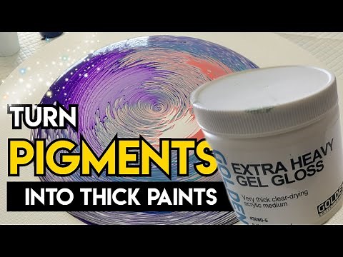 How I mix my Pigments into THICK paints 😍 Step-by-Step!