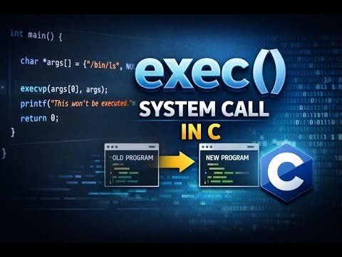 exec() System Call in C | How Programs Replace Themselves