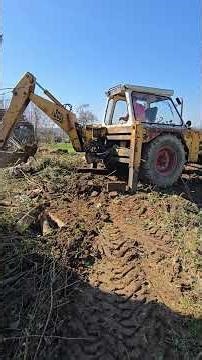 JCB 3C, 1978's, krčenje terena :)