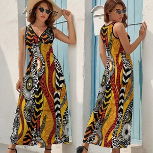 Bohemian Sundress: Colorful Print, Casual Summer Dress - Etsy