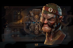 Steampunk Pirate Conceptart - Paolo Lamanna