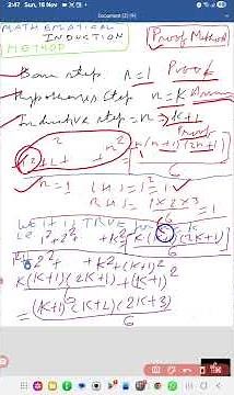 Discrete Mathematics: Mathematical Induction Method