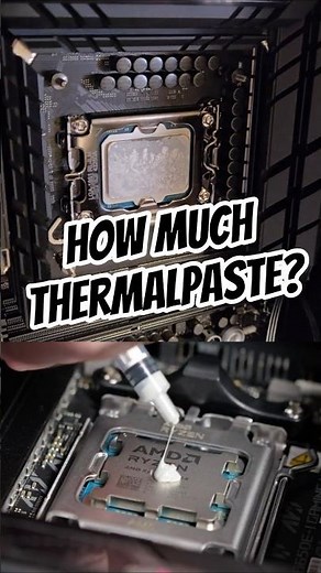 How much Thermalpaste should I apply and how do I apply it correctly?