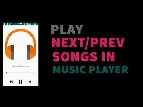Play Next Song | Android Studio Tab Layout Music Player | Android Studio 3.4 Tutorial