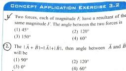 Resultant Of Two Vectors - BOARD/JEE/NEET - Notes - Teachmint
