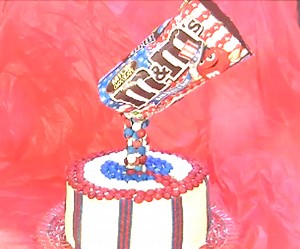 How to Make an M&M Anti Gravity Cake