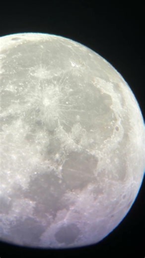 POV: You Zoom Into the Moon With a Telescope 🌕