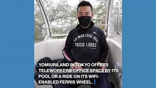 Amusement park uses Ferris wheel as remote workspace