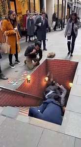 6.1M views · 2.3K reactions | Pedestrians Fall Into Hidden Stairwell...