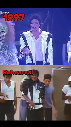 MICHAEL JACKSON THRILLER MOB DANCE 1997 VS 1982 ❤️