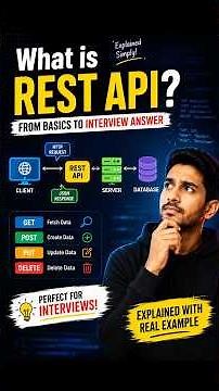 REST API Explained for Beginners & Interviews 🚀 #programming #coding