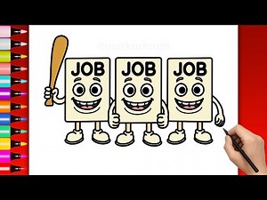 How to Draw Baby Job Job Job Sahur - Los i Jobjobcitos