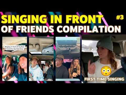 Singing in Front of Friends for the First Time Compilation | Priceless Reactions