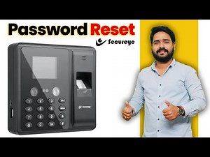 How To Secureye Biometric Admin Password Reset | Biometric Machine Reset | Model S-FB3K