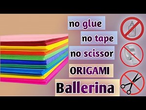 Ballerina origami instructions | DIY origami dancing girl | origame | fidget origami paper.