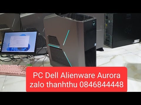 Dell Alienware Aurora PC case, i7 8700, ram 64, ssd 256 + hdd 2T, discrete card GTX 1080 (8G) #pc