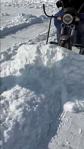 Small bulldozer snow removal