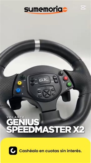 𝗦𝗨𝗠𝗘𝗠𝗢𝗥𝗜𝗔.𝗖𝗢𝗠 on Instagram: "¡El Genius SpeedMaster X2 es el juego de volante que necesitas! 🎮 Volante de carreras con rotación de 1080 grados 🎮 Retroalimentación de vibración de doble motor 🎮 Palanca de cambios para acelerar/desacelerar 🎮 2 levas traseras adicionales. 🎮 Pedales para acelerador y freno 🎮 Admite juegos de conducción de Windows P.C. 8,10,11, PS3/4, Xbox Series X/Xbox One/Xbox 360 🕹️¿Que esperas para tener el tuyo?🕹️ Visita nuestras tiendas: 📍Los Colorados 📍CC