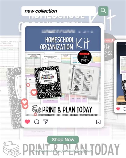 Kim | Getting organized just leveled up! ✨ Transform chaos into clarity with our **60+ Homeschool Organization Kit Forms Bundle**! 🎒 This... | Instagram