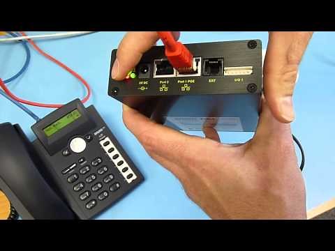 snom PA1 Basic operation with IP call from telephone