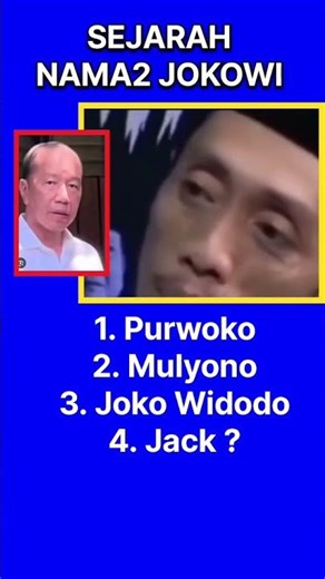 JOKOWI'S NAMES @indraaa0098 #fyp #trending #viral #rocky #uas #tkw #akalsehat #kdm #gusnur #pdip ...