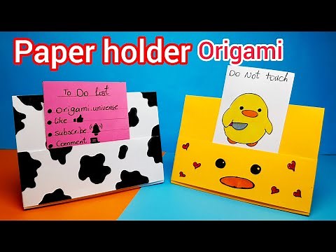 Origami Paper Stand| How to make very easy paper holder