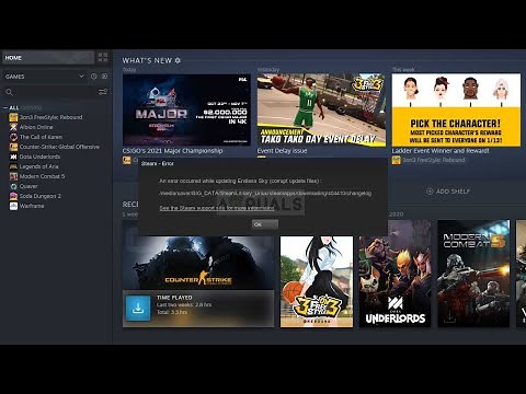 Steam Corrupt Disk Error Fix - SOLUTION 2021