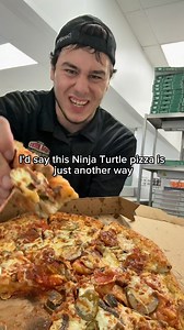 MAKING A NINJA TURTLE PIZZA?!? #pizza #instafood #instagram #food #viral | Doughtoli
