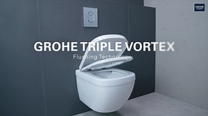 Save water while leaving your toilet hygienically clean with GROHE Triple Vortex.  The innovative flushing system creates a vortex of water from three inlets to cover the whole bowl. Germs have nowhere to hide and, with our dual-flush options and rimless technology, you have a pristine toilet while reducing your water footprint. Find out more about GROHE's water saving products https://fal.cn/3v246 #GROHEWaterAndEnergySaving | GROHE | Facebook