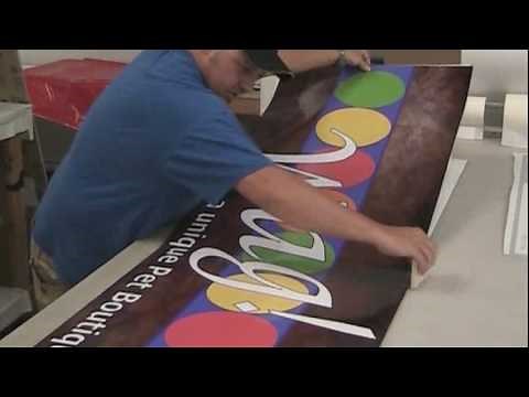 Custom Signs - (www.TheSignChef.com) How to Lay Vinyl on a Flat Panel Sign