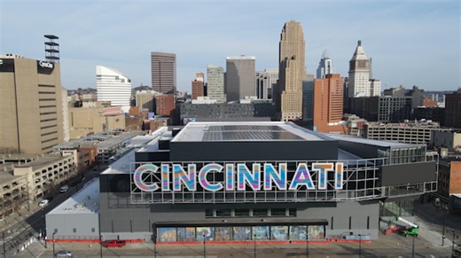 City unveils updated LED-illuminated 'Cincinnati' sign: See it all lit up