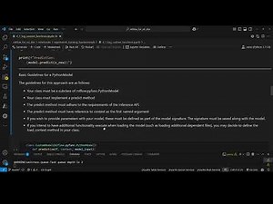 23. MLflow Models, Class based models.