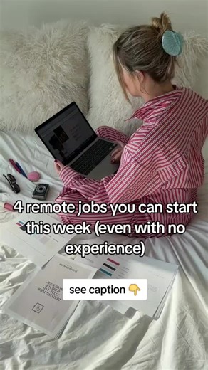 If you need extra income but don’t know where to start, these are 4 beginner-friendly remote jobs people are doing right now: 1. Remote Customer Service Work from home answering emails, chats or calls for brands. Most companies train you you just need good communication Wi-Fi. 2. Spotify Playlist Reviewer Review new songs and give quick feedback on playlists/artists on Spotify and get paid up to $1500 a week. Super simple if you already love music. You can apply at spotirev.online 3. Online Tuto
